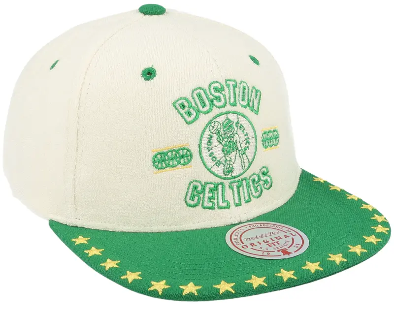 Mitchell & Ness Boston Celtics Dune Royal Off White/Green Snapback online