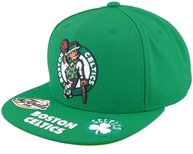 Mitchell & Ness Boston Celtics Front Face Green Snapback online
