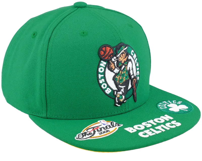 Mitchell & Ness Boston Celtics Front Face Green Snapback online