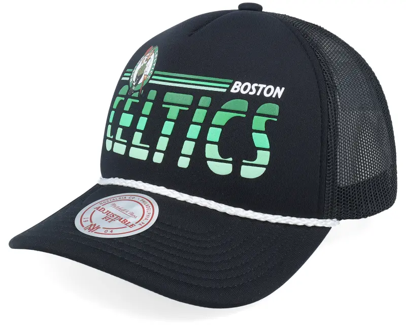 Mitchell & Ness Boston Celtics Graded Black A-frame Trucker online