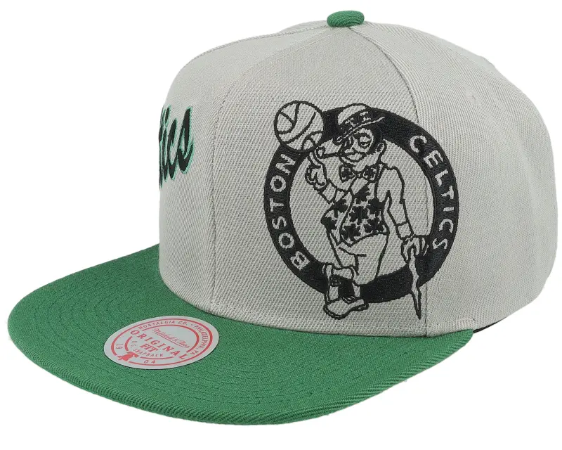 Mitchell & Ness Boston Celtics Knock Out Panel Grey/Green Snapback online