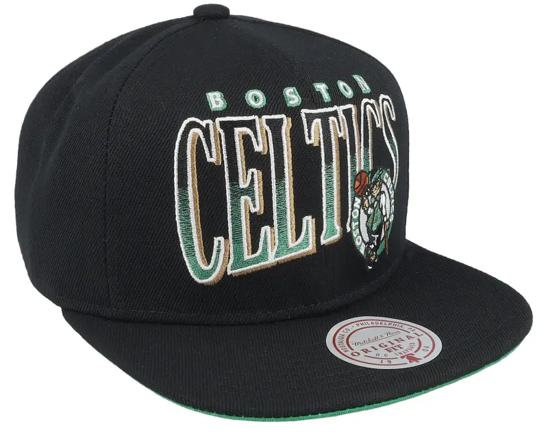 Mitchell & Ness Boston Celtics Line Work Black Snapback online