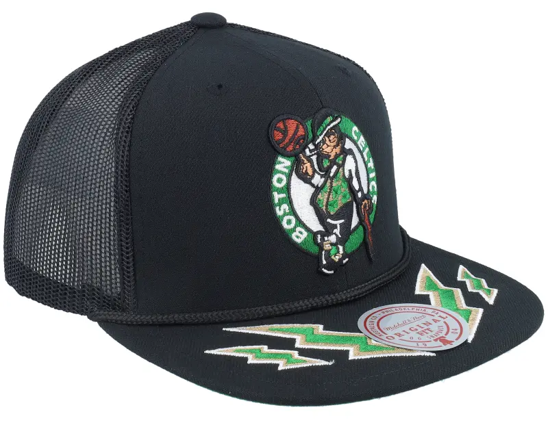 Mitchell & Ness Boston Celtics Recharge Black Trucker online