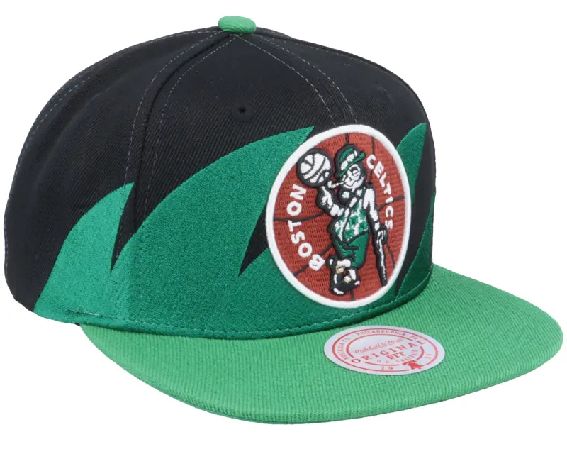 Mitchell & Ness Boston Celtics Sharktooth Black/Green Snapback online