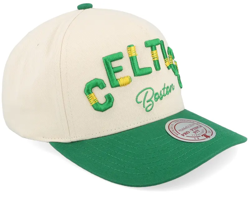 Mitchell & Ness Boston Celtics Staggered Zag Pro Boston Celtics Off White online