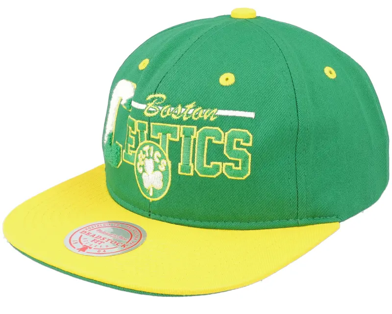 Mitchell & Ness Boston Celtics Varsity Letter Green/Yellow Snapback online