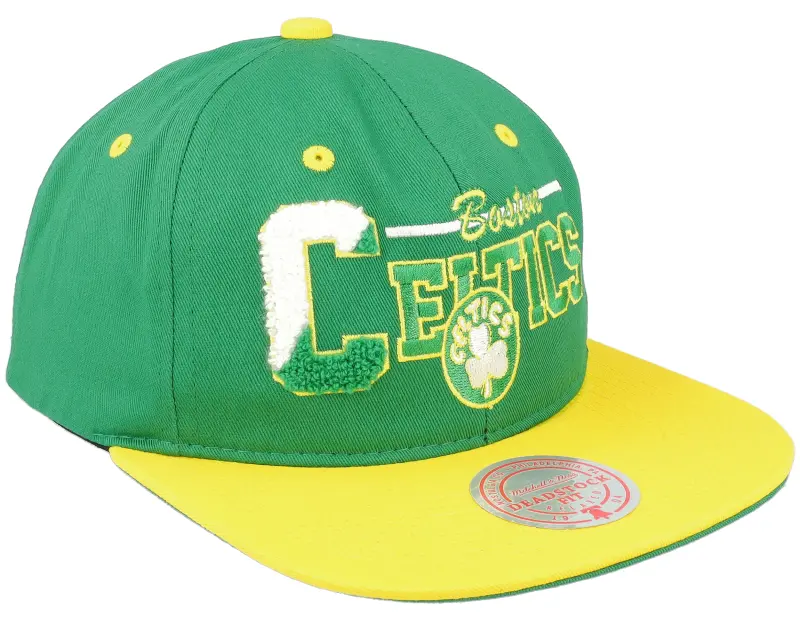 Mitchell & Ness Boston Celtics Varsity Letter Green/Yellow Snapback online