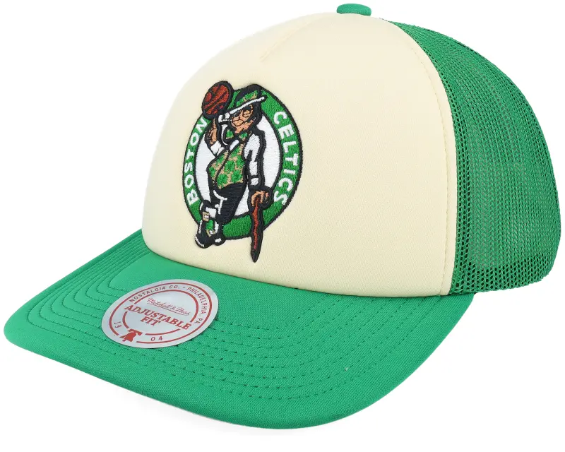 Mitchell & Ness Boston Celtics Vintage Block Cream/Green Trucker online