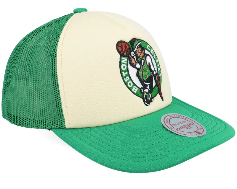 Mitchell & Ness Boston Celtics Vintage Block Cream/Green Trucker online