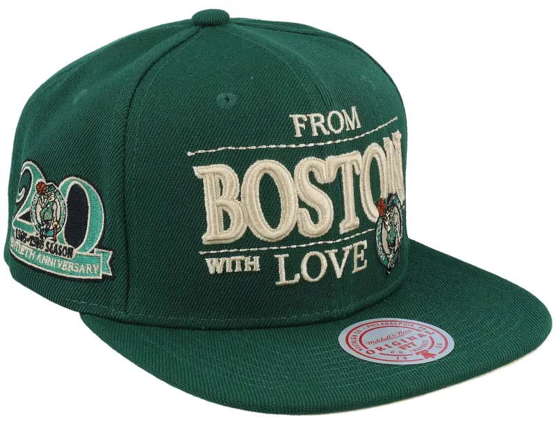 Mitchell & Ness Boston Celtics With Love Green Snapback online