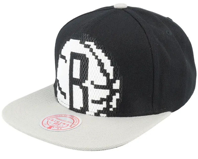 Mitchell & Ness Brooklyn Nets 8 Bit Xl Black/Grey Snapback online