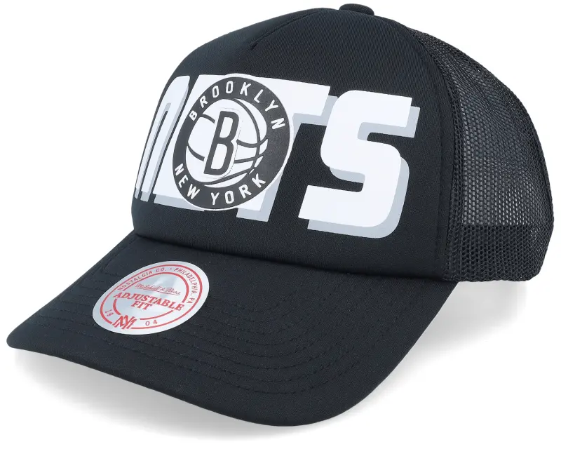Mitchell & Ness Brooklyn Nets Billboard Black Trucker online