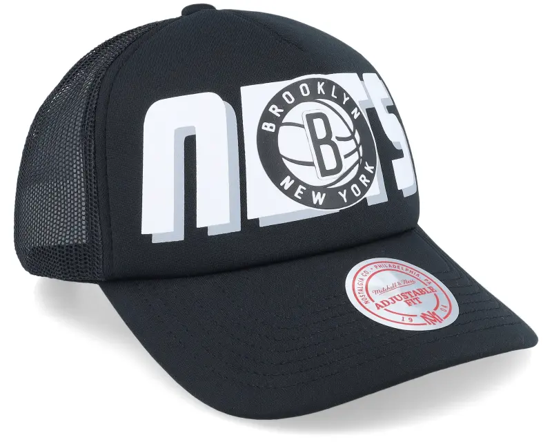 Mitchell & Ness Brooklyn Nets Billboard Black Trucker online