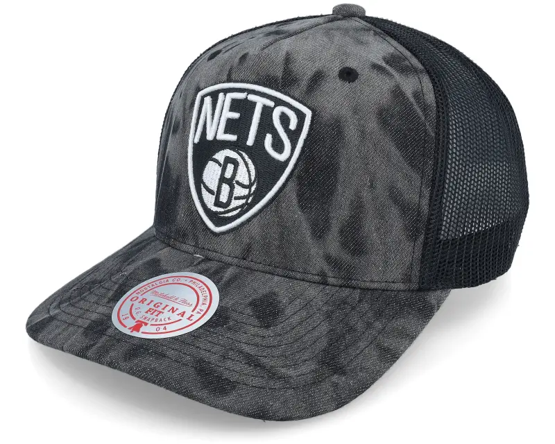 Mitchell & Ness Brooklyn Nets Burnt Ends Black Trucker online