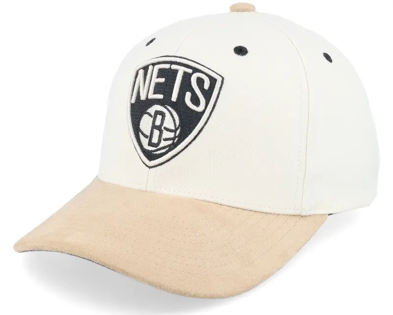 Mitchell & Ness Brooklyn Nets Cardinal Classic Red Cream Adjustable online