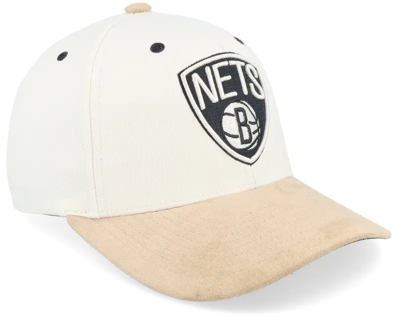 Mitchell & Ness Brooklyn Nets Cardinal Classic Red Cream Adjustable online