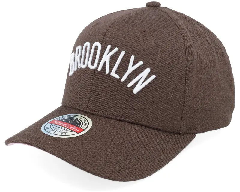 Mitchell & Ness Brooklyn Nets Choco Blush Classic Red Brown/Pink Adjustable online