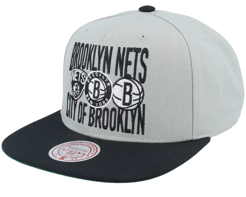 Mitchell & Ness Brooklyn Nets City Love Grey/Black Snapback online