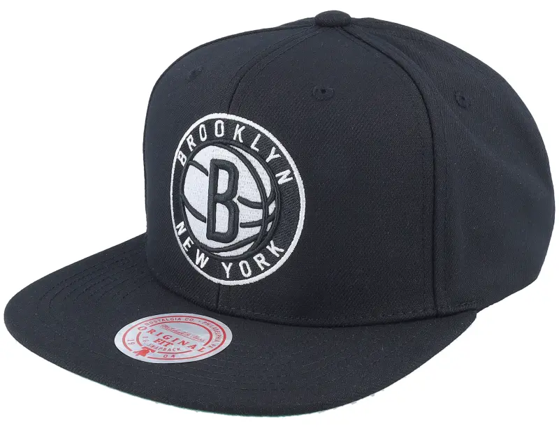 Mitchell & Ness Brooklyn Nets Conference Patch Black Snapback online