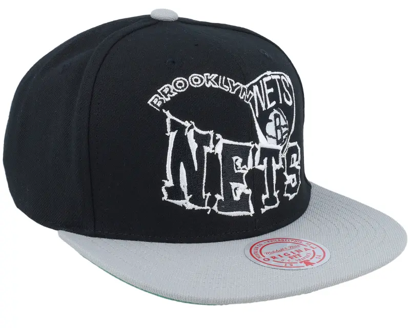 Mitchell & Ness Brooklyn Nets Crooked Path Black Snapback online