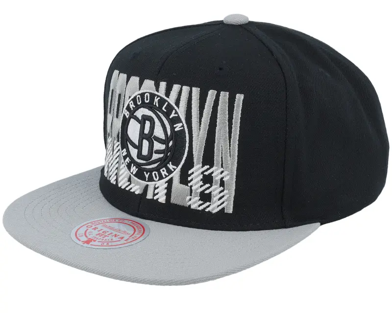 Mitchell & Ness Brooklyn Nets Cross Check Black Snapback online