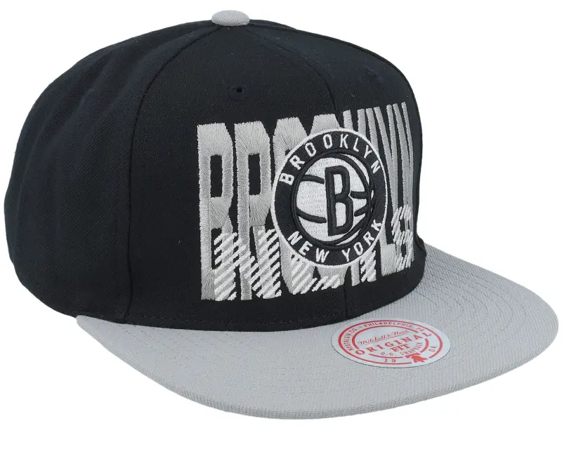 Mitchell & Ness Brooklyn Nets Cross Check Black Snapback online