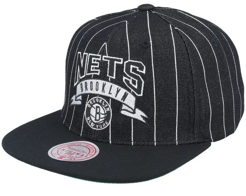 Mitchell & Ness Brooklyn Nets Dem Stripes Black Snapback online