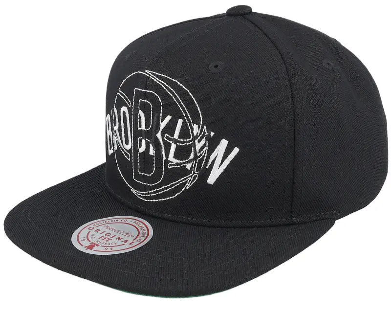 Mitchell & Ness Brooklyn Nets Double Up Black Snapback online