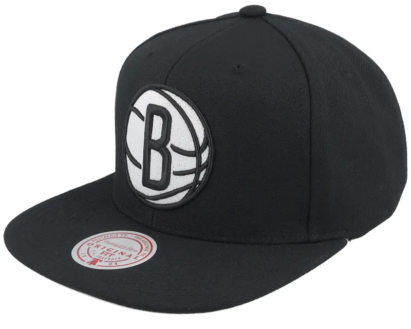 Mitchell & Ness Brooklyn Nets Evergreen Black/White Snapback online