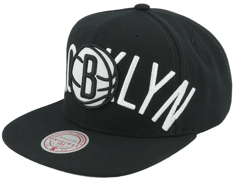 Mitchell & Ness Brooklyn Nets Full Frontal Black Snapback online