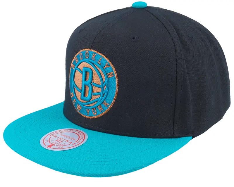 Mitchell & Ness Brooklyn Nets Make Cents Black/Teal Snapback online