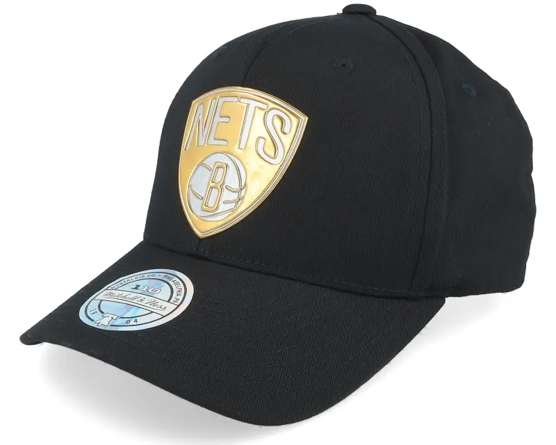 Mitchell & Ness Brooklyn Nets Metallic Weald Black Adjustable online