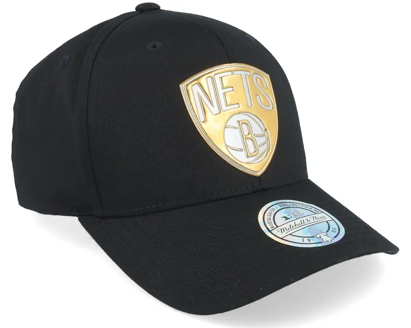 Mitchell & Ness Brooklyn Nets Metallic Weald Black Adjustable online