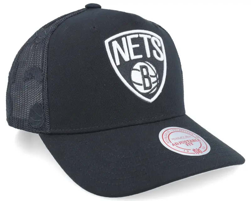 Mitchell & Ness Brooklyn Nets Monogram Black A-frame Trucker online