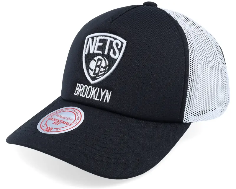 Mitchell & Ness Brooklyn Nets Off The Backboard Black/White Trucker online