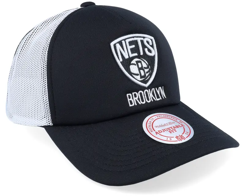 Mitchell & Ness Brooklyn Nets Off The Backboard Black/White Trucker online