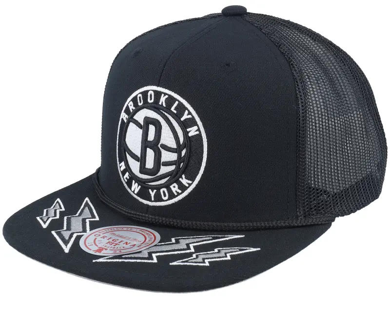 Mitchell & Ness Brooklyn Nets Recharge Black Trucker online