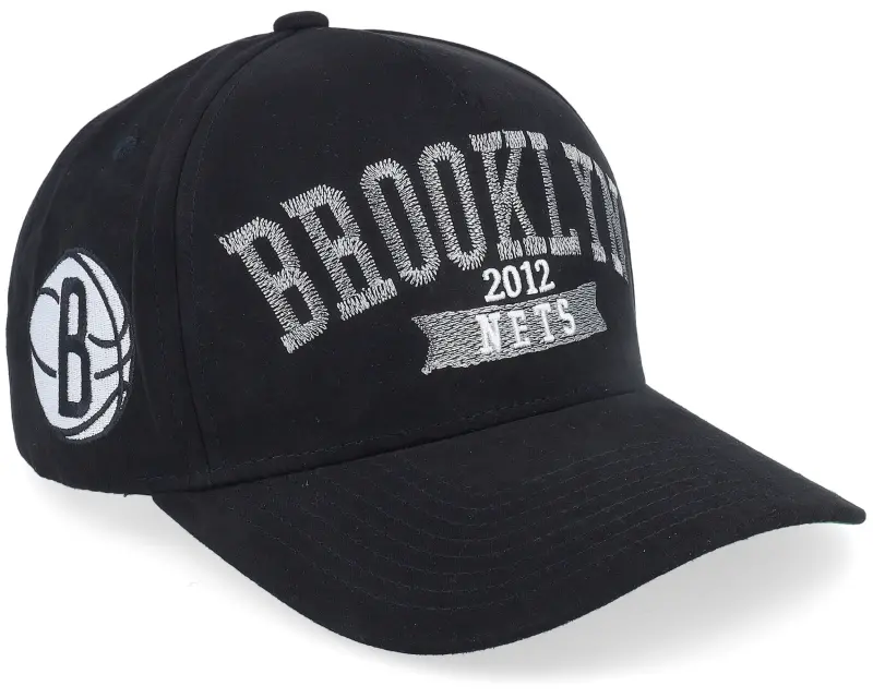 Mitchell & Ness Brooklyn Nets Shady Suede Pro Black A-frame Adjustable online