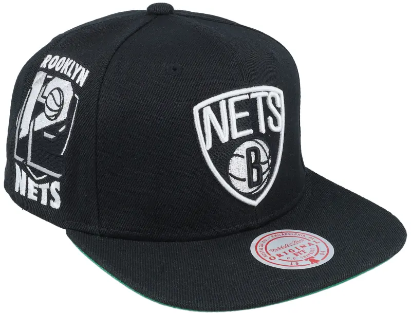 Mitchell & Ness Brooklyn Nets Side Jam Black Snapback online