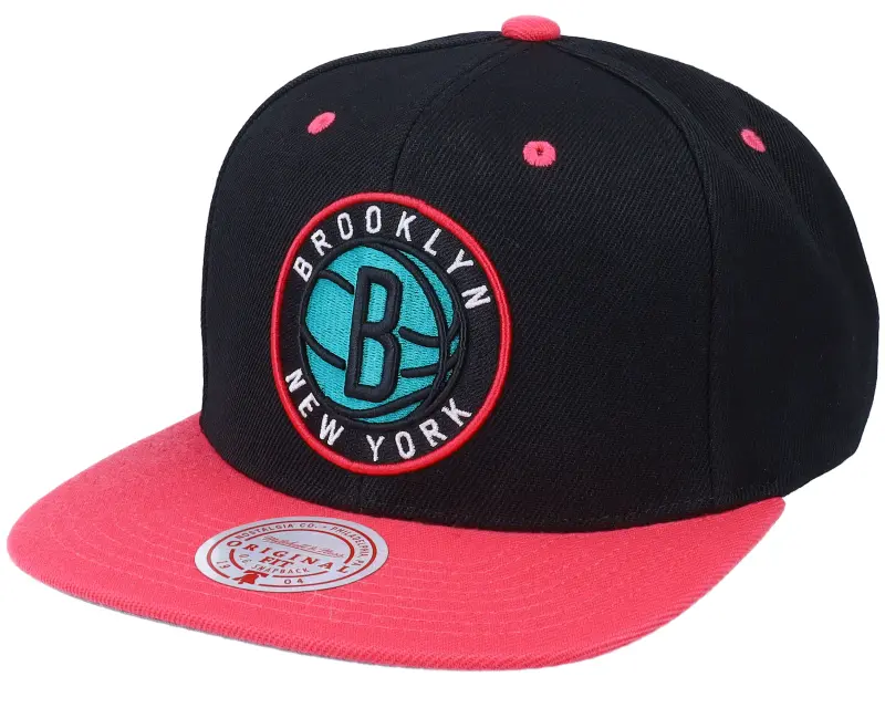 Mitchell & Ness Brooklyn Nets Tone Santa Ana 2 Black/Pink Snapback online