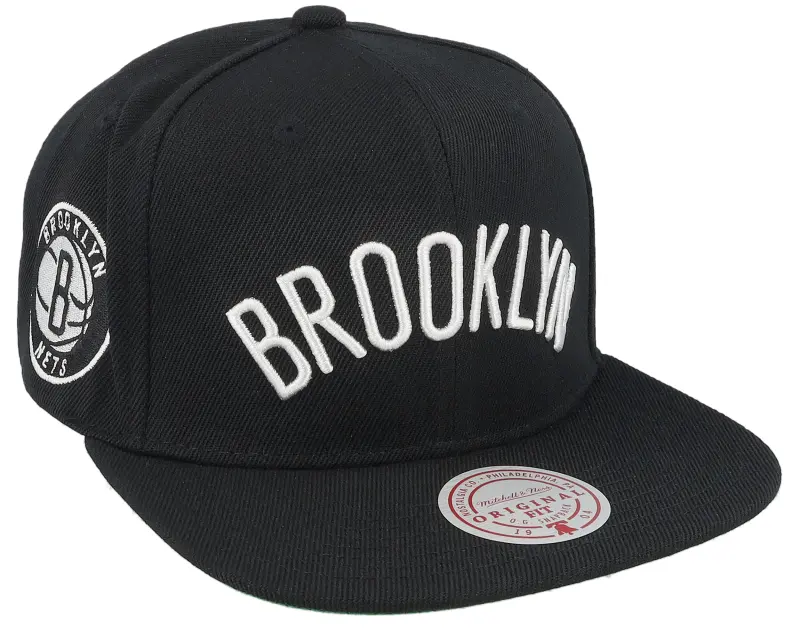 Mitchell & Ness Brooklyn Nets Triple Play Black Snapback online