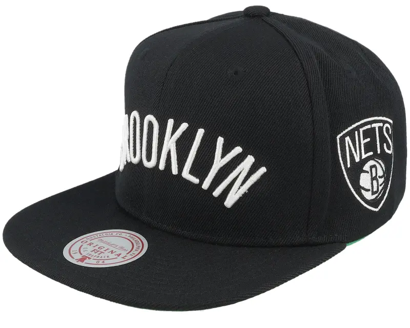 Mitchell & Ness Brooklyn Nets Triple Play Black Snapback online
