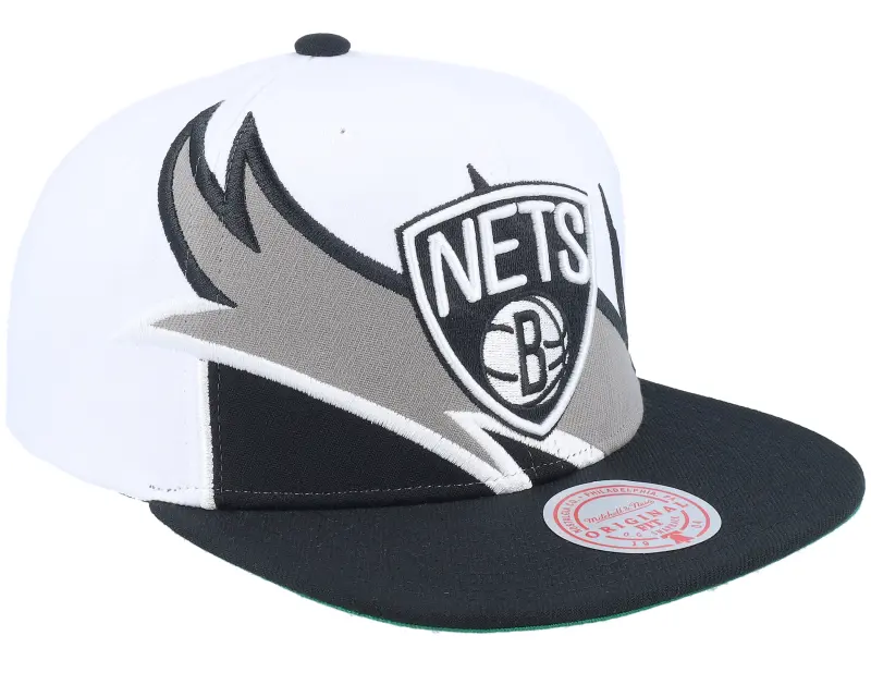Mitchell & Ness Brooklyn Nets Waverunner White/Black Snapback online