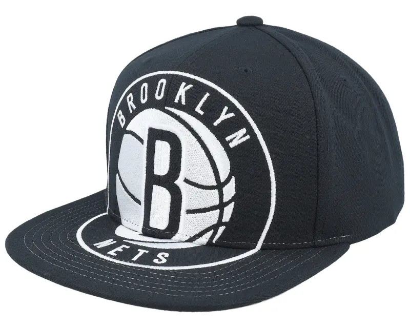 Mitchell & Ness Brooklyn Nets XL Logo Black Snapback online