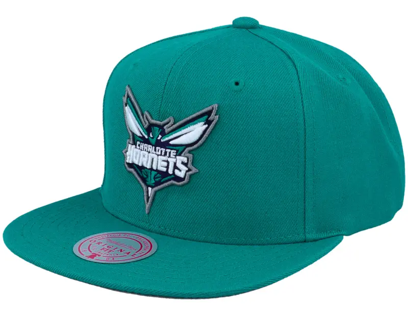 Mitchell & Ness Charlotte Hornets Team Ground 2.0 Teal Snapback online