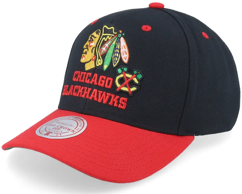 Mitchell & Ness Chicago Blackhawks All In 2.0 Pro Black/Red Adjustable online