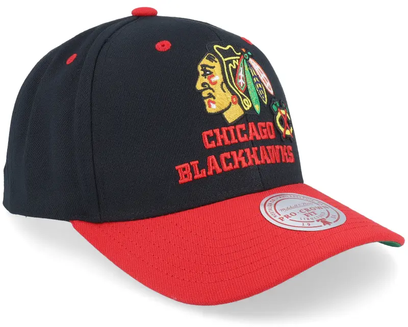 Mitchell & Ness Chicago Blackhawks All In 2.0 Pro Black/Red Adjustable online