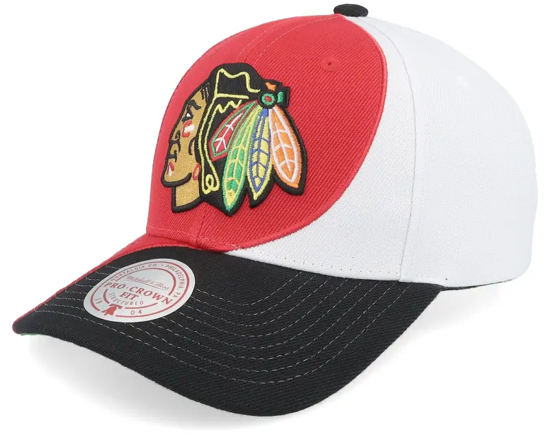 Mitchell & Ness Chicago Blackhawks Curved Pro Red/White/Black Adjustable online