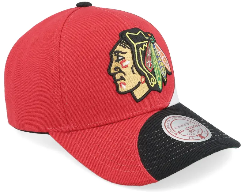 Mitchell & Ness Chicago Blackhawks Curved Pro Red/White/Black Adjustable online