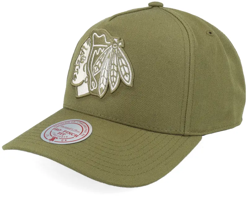 Mitchell & Ness Chicago Blackhawks Fashion Pro Olive A-Frame Adjustable online
